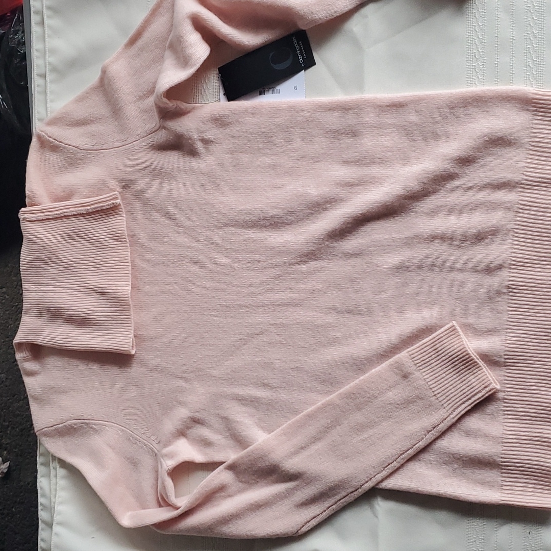 Nwt Pink Cashmere Sweater Xs